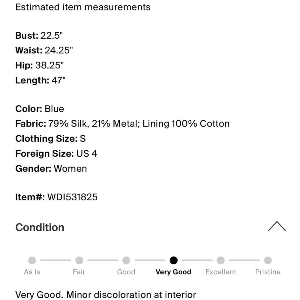 Diane von Furstenberg Silk Metallic Midi Dress • Size 4 - Picture 8 of 8